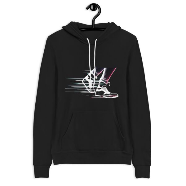 Unisex hoodie med lysende sneakers design - Image 11