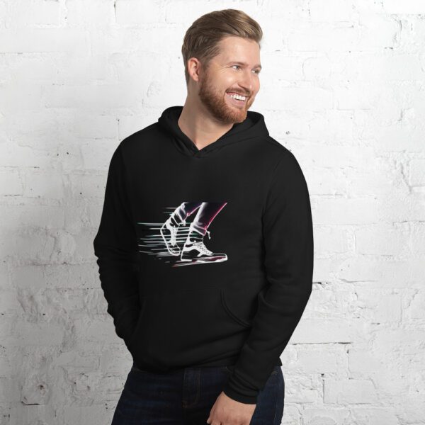 Unisex hoodie med lysende sneakers design - Image 6
