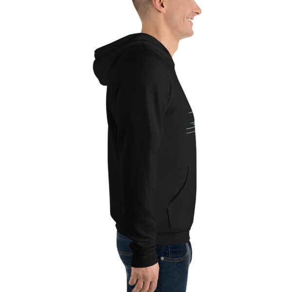 Unisex hoodie med lysende sneakers design - Image 9