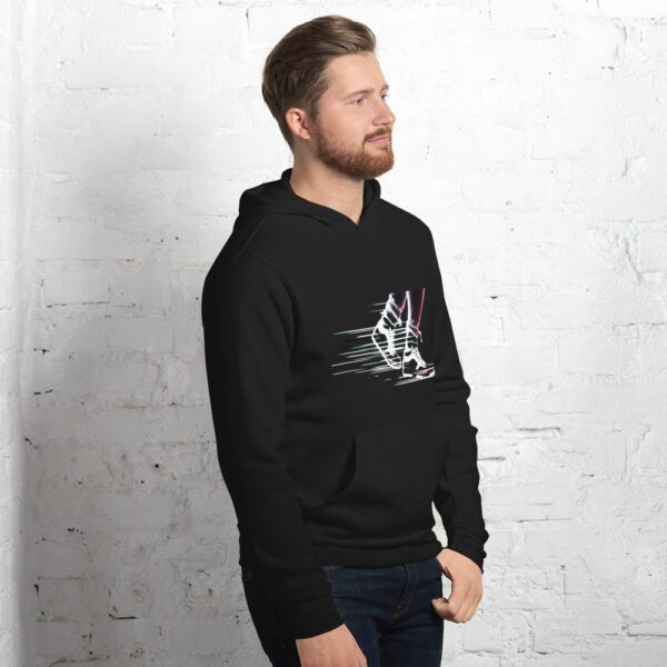 Unisex hoodie med lysende sneakers design - Image 10